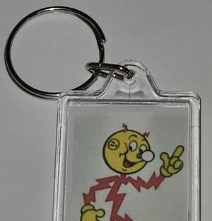 REDDY KILOWATT Retro Novelty Keychain